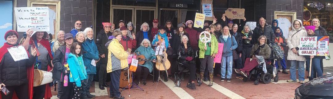 Women’s March Singing with Occupella, January, 2024